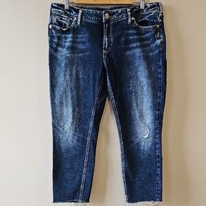 Silver Elyse Dark Wash 38x25 Skinny Jeans